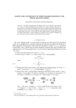 ALMOST SURE CONVERGENCE OF VERTEX DEGREE