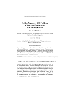 Solving Nonconvex SDP Problems of Structural Optimization with
