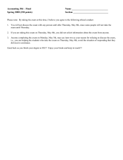 Accounting 384 &ndash; Final - College of Business | Iowa State University
