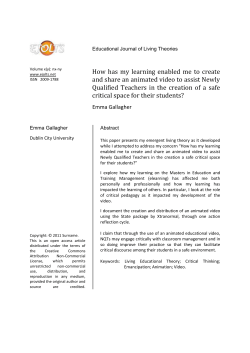 Bibliography - Educational Journal of Living Theories