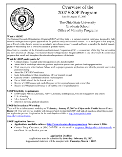 SROP - psychology at Ohio State University