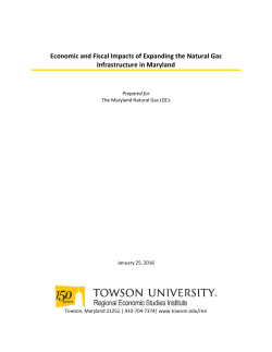 Natural Gas Infrastructure RESI calculated the economic and fiscal