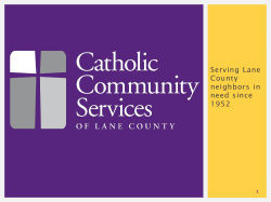 our values - FOOD For Lane County