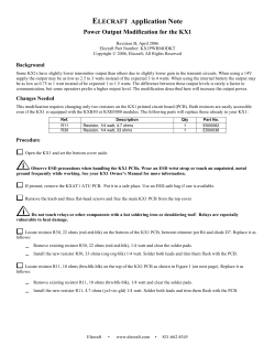 KX1 Application Note Rev B