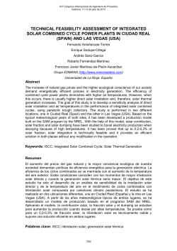 technical feasibility assessment of integrated solar combined cycle