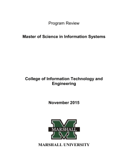 Program Review - Marshall University