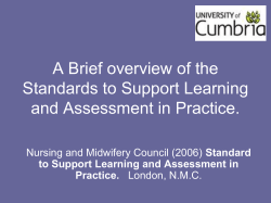 Overview of NMC mentor standards