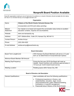 Nonprofit Board Position Available Nonprofit organizations looking