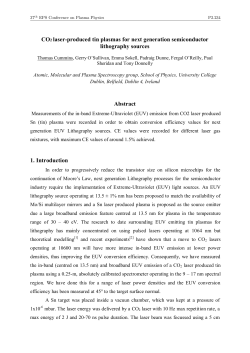 CO2 laser-produced tin plasmas for next generation semiconductor