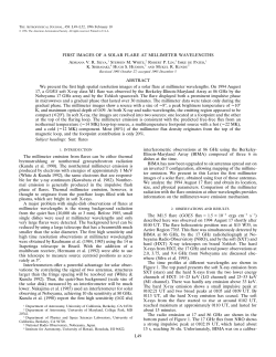 FIRST IMAGES OF A SOLAR FLARE AT MILLIMETER