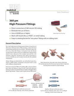 360 µm High Pressure Fittings