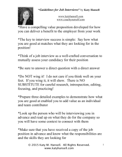 Have a compelling value proposition developed for