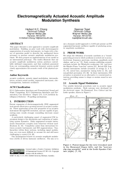 Electromagnetically Actuated Acoustic Amplitude Modulation