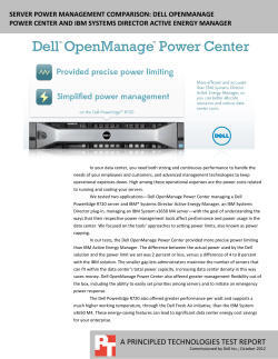 Server power management comparison