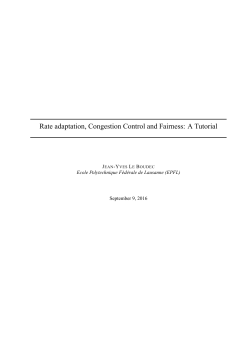 Rate adaptation, Congestion Control and Fairness
