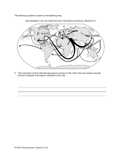 NAEP released item, Grade 8 (12)