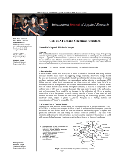 CO2 as A Fuel and Chemical Feedstock