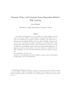 Dynamic Choice with Constant Source