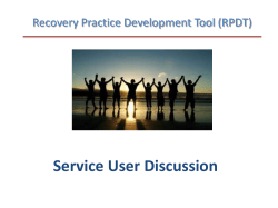 Service User Discussion