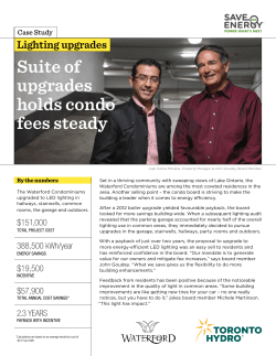 Suite of upgrades holds condo fees steady