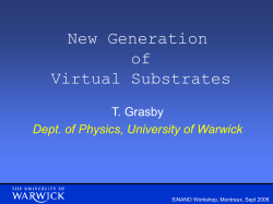 New generation of SiGe virtual substrates