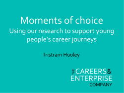 Moments of Choice - Adventures in Career Development