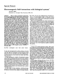Electromagnetic field interactions with biological systems