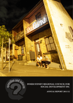 inner sydney regional council for social development inc