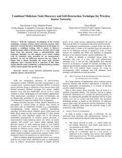 Combined Malicious Node Discovery and Self