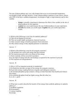 Exam answers