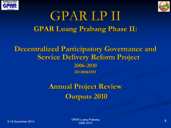 GPAR Luang Prabang Phase II