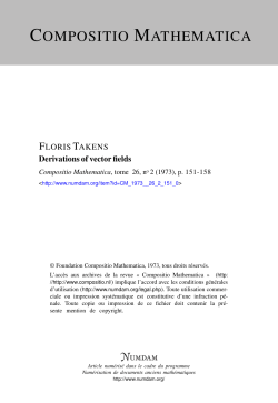 Derivations of vector fields
