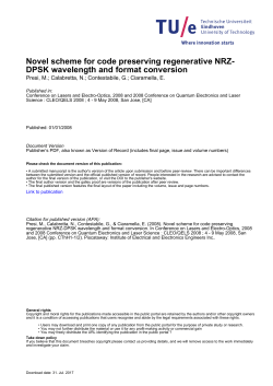 Novel Scheme for Code Preserving Regenerative NRZ