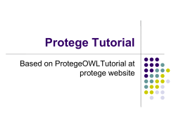 Protege Tutorial