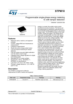 Programmable single-phase energy metering IC with tamper detection