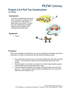 Activity 2.2.4 Pull Toy Construction