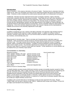 chemistry - Vanderbilt University