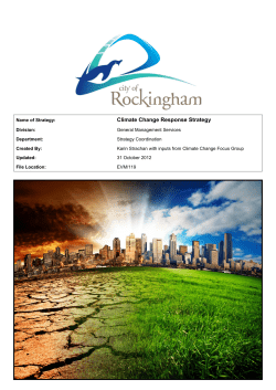 Climate Change Response Strategy