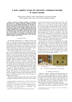 A basic cognitive system for interactive continuous learning of