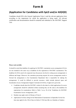 Form B - University of Malta