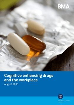 Cognitive enhancing drugs and the workplace