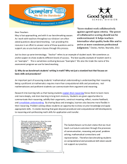Benchmarking support document