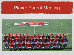 Parent Night Slides - Parkland Boys Soccer