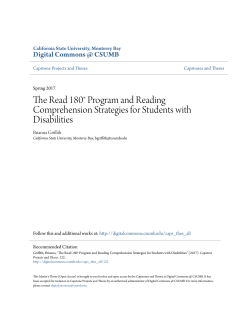 The Read 180&reg; Program and Reading Comprehension Strategies