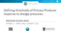 Defining thresholds of Primary Producer response to