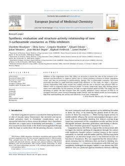 Synthesis, evaluation and structure-activity relationship of new 3