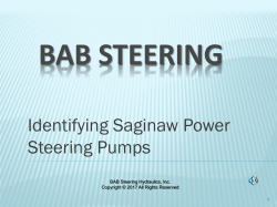 PowerPoint Presentation - BAB Steering Hydraulics