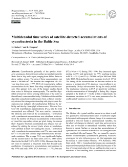 Multidecadal time series of satellite-detected