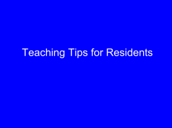 Teaching Tips