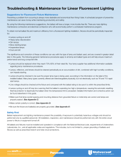 Fluorescent - Universal Lighting Technologies